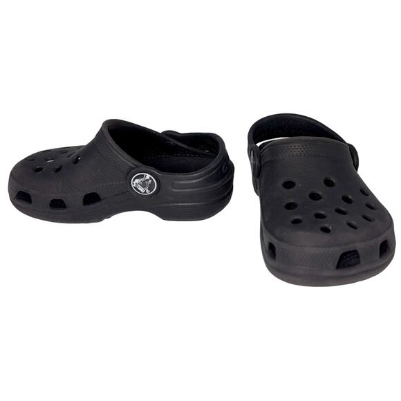 Crocs Classic Baby Toddler Clogs Black Size C 4/5 Comfort Slip On Water Friendly - Picture 3 of 9